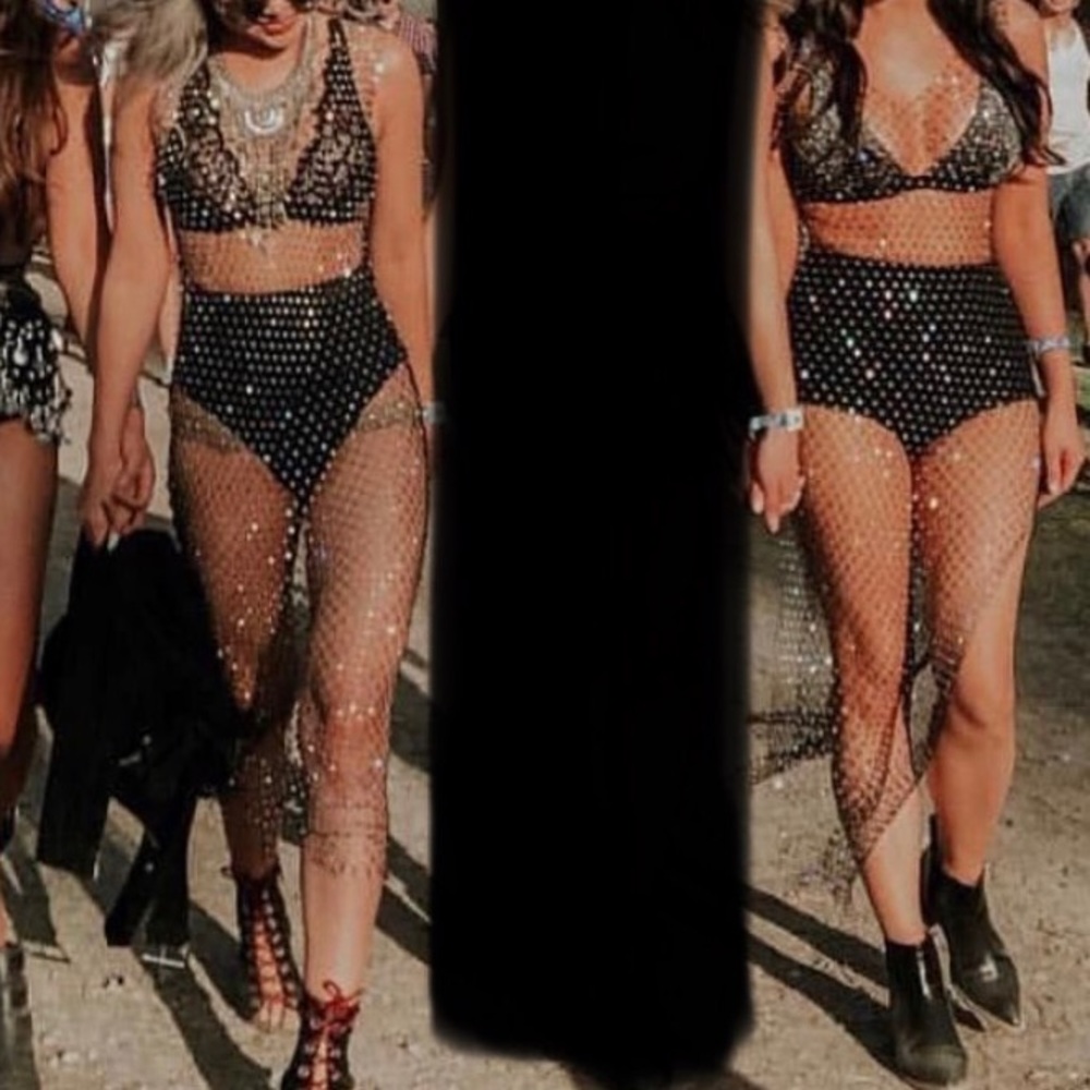 Diamond Fishnet dress